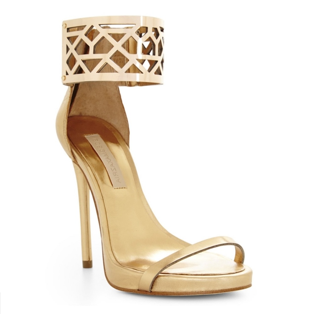 Gold BCBG Estie High-Heel Sandal
